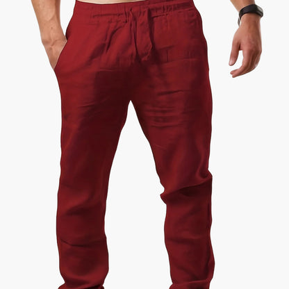 Herren Freizeithose mit Kordelzug – Leichte Sommerhose, Bequemer Schnitt, Perfekt für Alltag & Urlaub