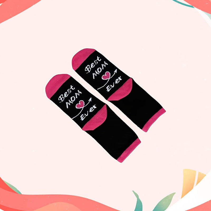 Damen Muttertag Socken – Lustige Best Mom Ever Geschenk-Socken für Frauen – Perfekt für Mütter zum Muttertag oder Geburtstag