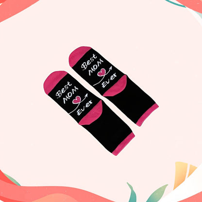Damen Muttertag Socken – Lustige Best Mom Ever Geschenk-Socken für Frauen – Perfekt für Mütter zum Muttertag oder Geburtstag
