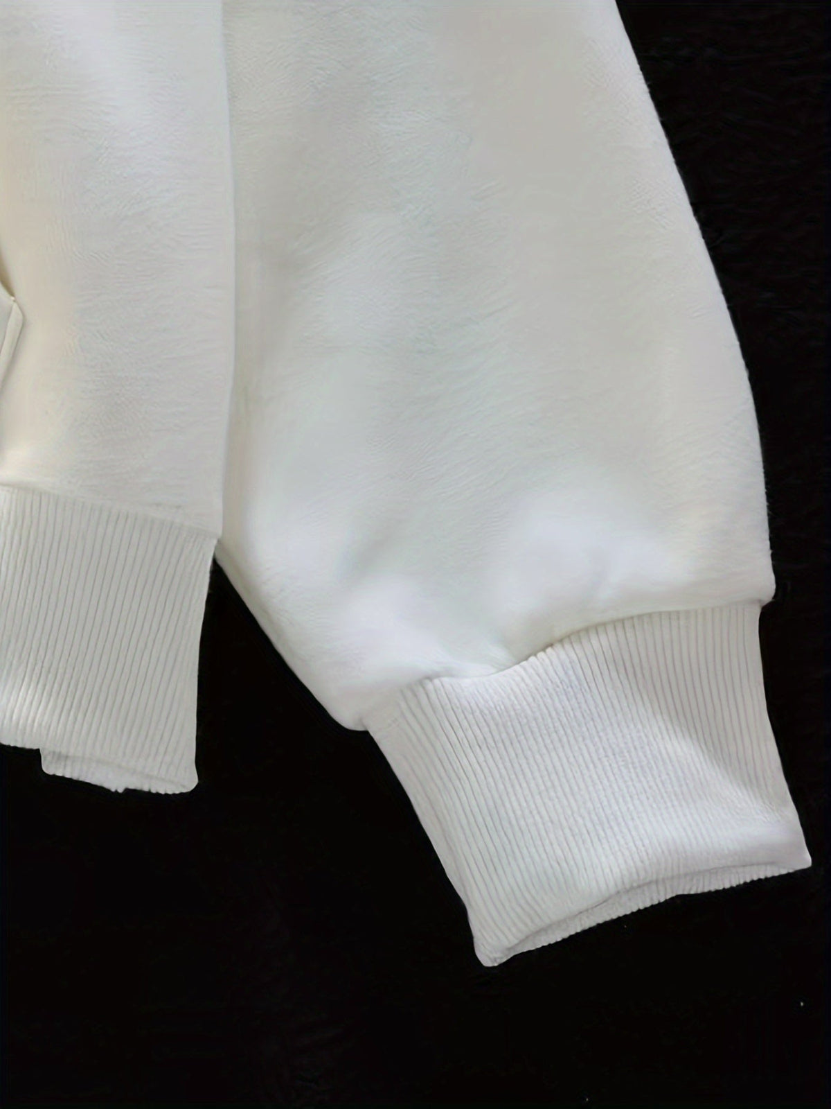 Hoodie Damen Beige mit flauschigem Katzenmotiv und Kapuze