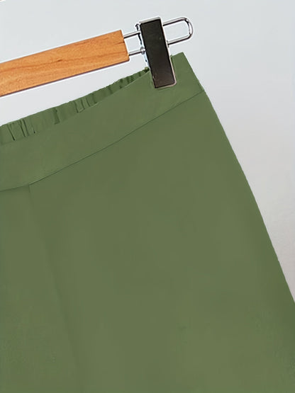 Damen Set ärmelloses Top und weite Hose – Modischer Freizeit-Look mit modernem Design
