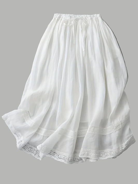 Damen Vintage Petticoat Unterrock mit Spitze – Eleganter Retro-Look für Kleider und Röcke