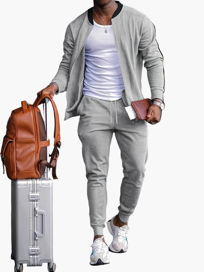 Herren Sportlicher Trainingsanzug Set – Modernes Freizeit-Outfit für Sport, Reisen & Alltag
