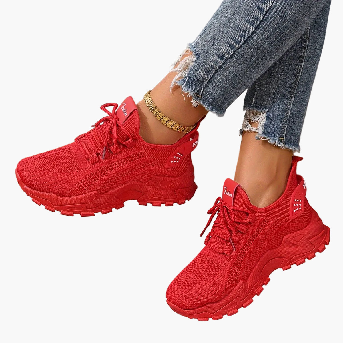 Damen Sneaker Sportlich Bequem Alltag Freizeit Trendige Turnschuhe