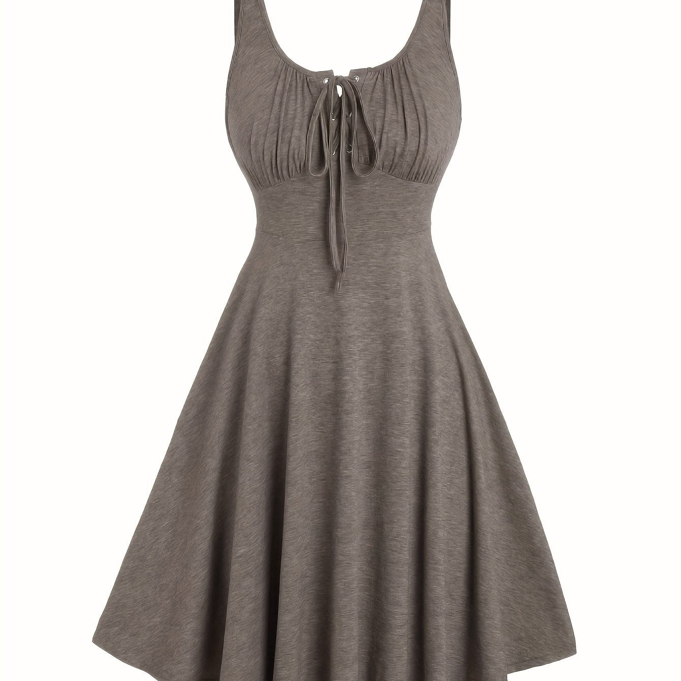 Damen Skaterkleid mit Schnürung – Freizeitkleid für Alltag und Urlaub