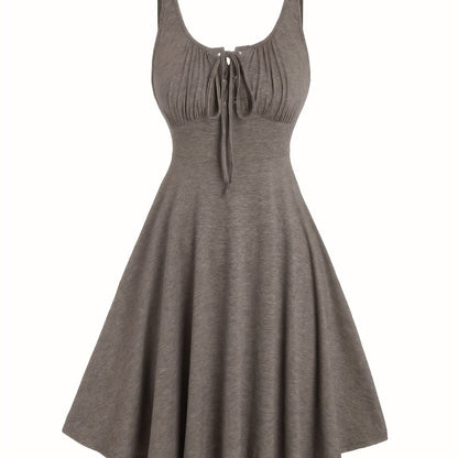 Damen Skaterkleid mit Schnürung – Freizeitkleid für Alltag und Urlaub