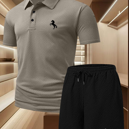 Herren Polo Set – Elegantes Freizeit-Outfit mit Poloshirt und Shorts, Stilvoll & Bequem für Alltag und Freizeit