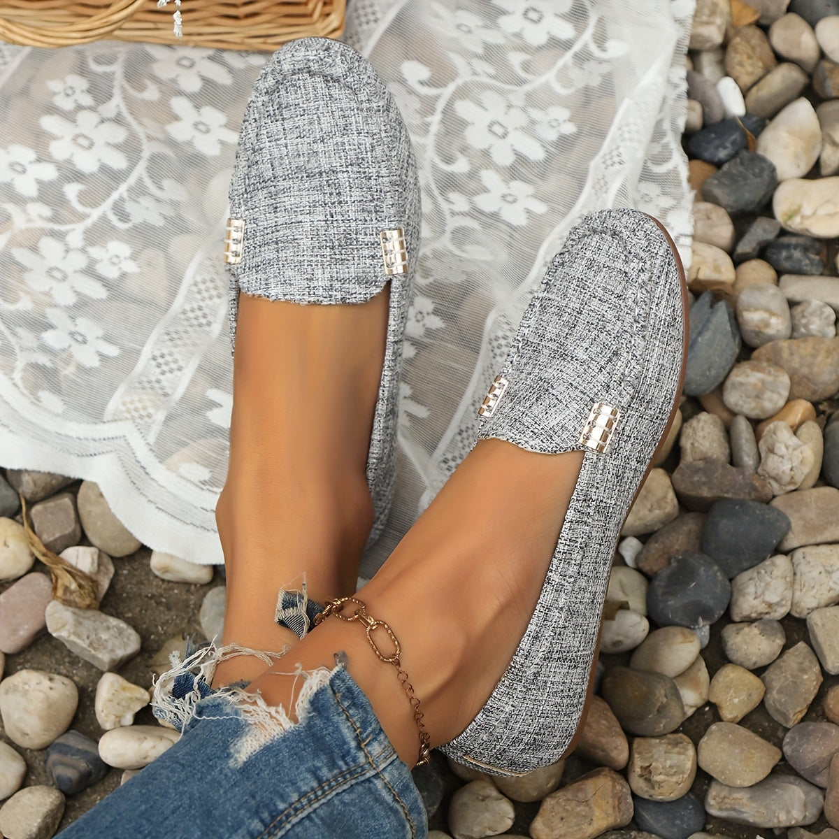 Damen Mokassins im Casual-Stil – Bequeme Freizeitslipper für Alltag und Büro