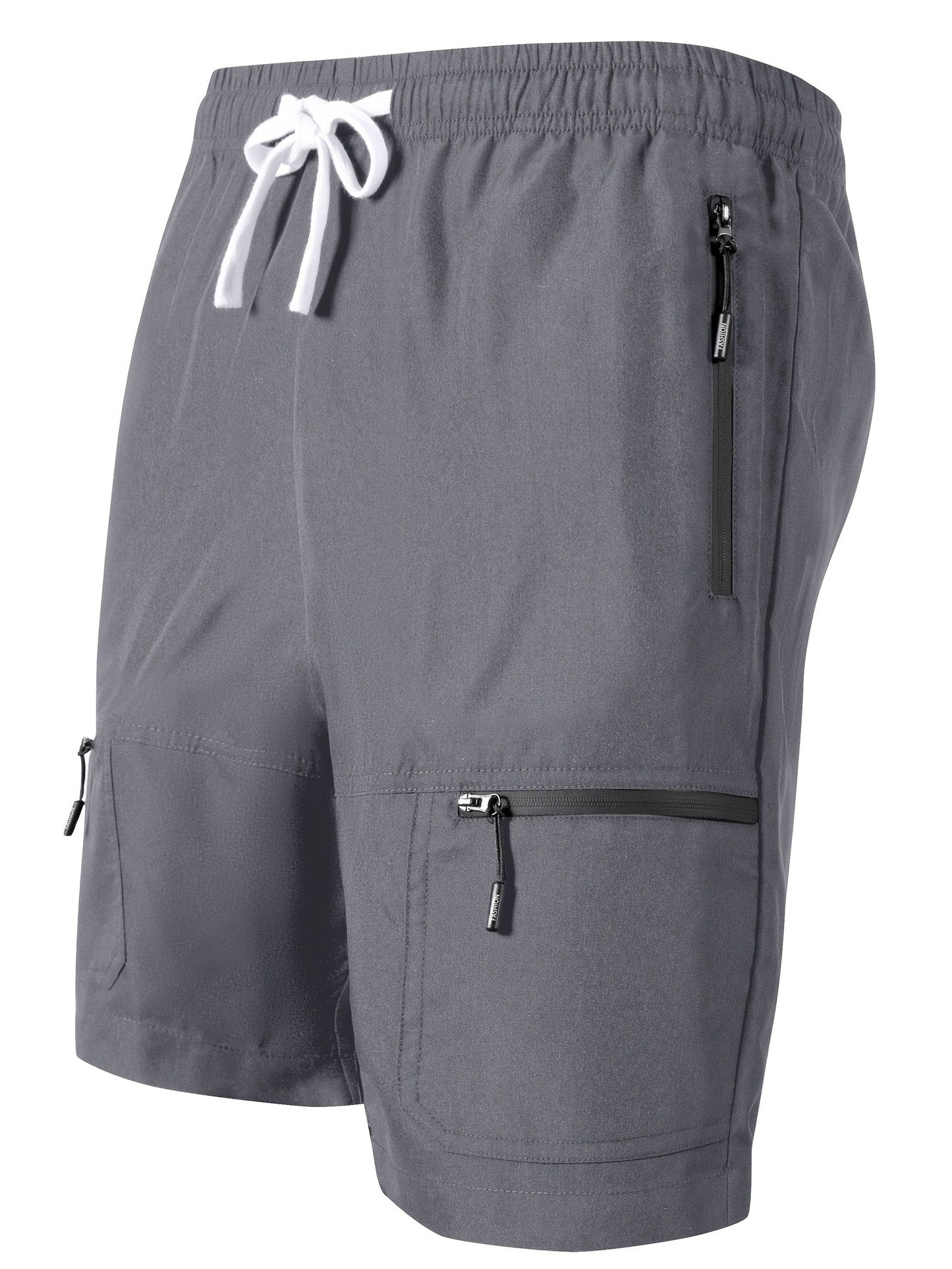 Herren Sport-Shorts mit Reißverschlusstaschen und Kordelzug – Lässige Trainingsshorts für Fitness, Outdoor & Freizeit
