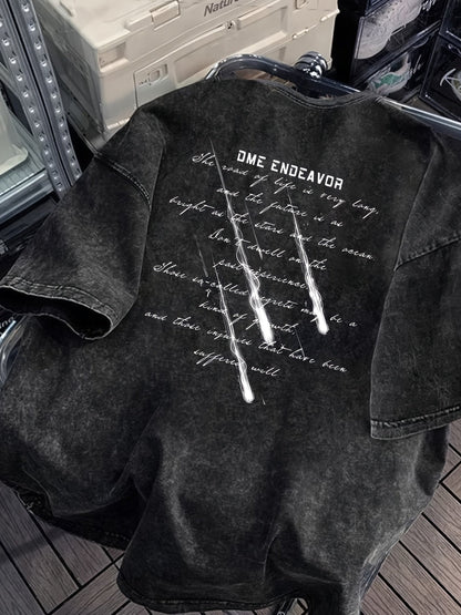 Herren Streetwear T-Shirt mit Print im lässigen Oversize-Stil – Perfekt für Freizeit und urbanen Look