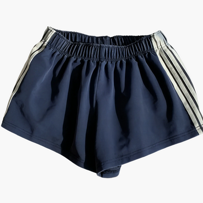 Damen Sport Shorts mit Streifen – Lässige Fitness & Freizeitshorts