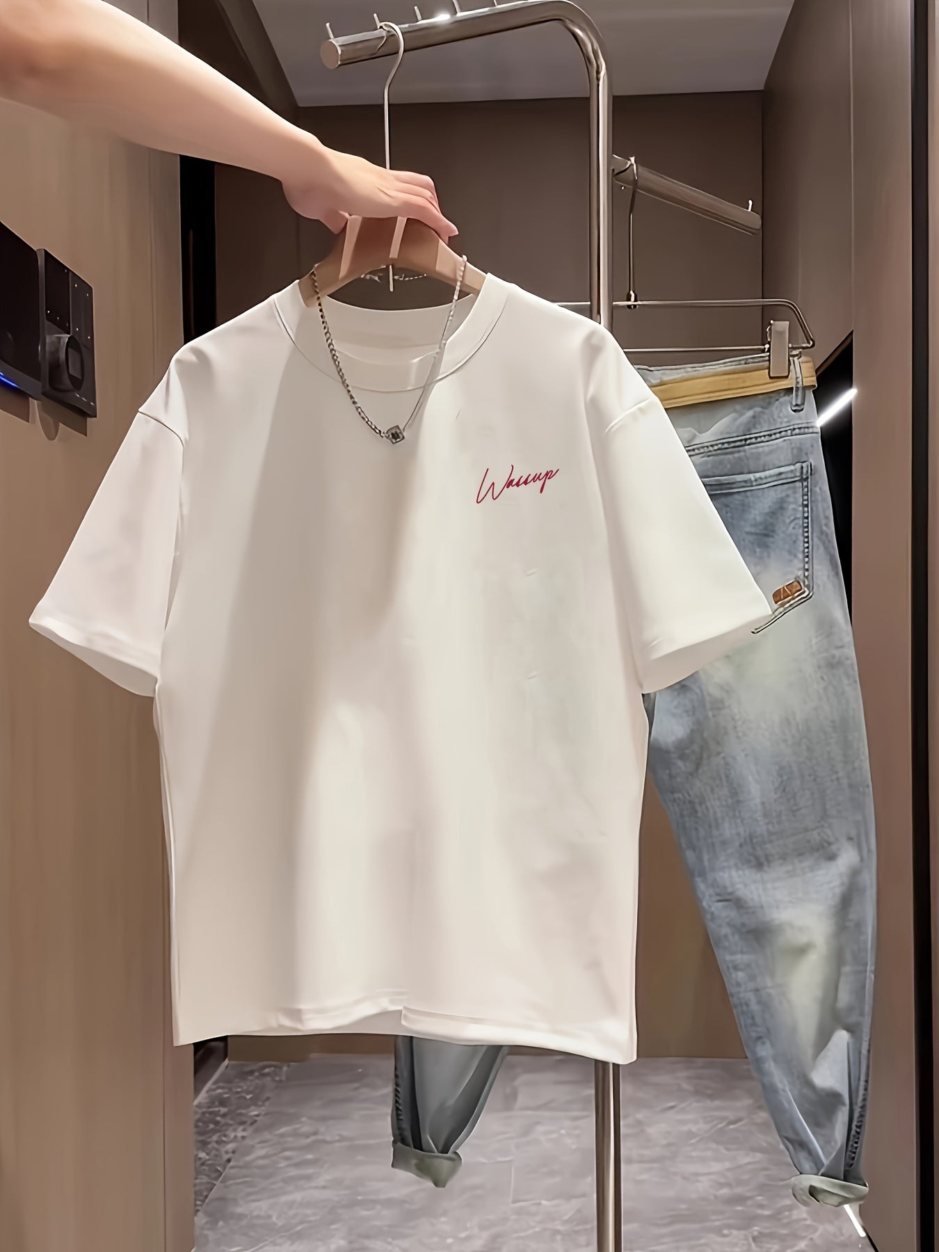 Herren T-Shirt mit Statement-Print und modernem Casual-Stil