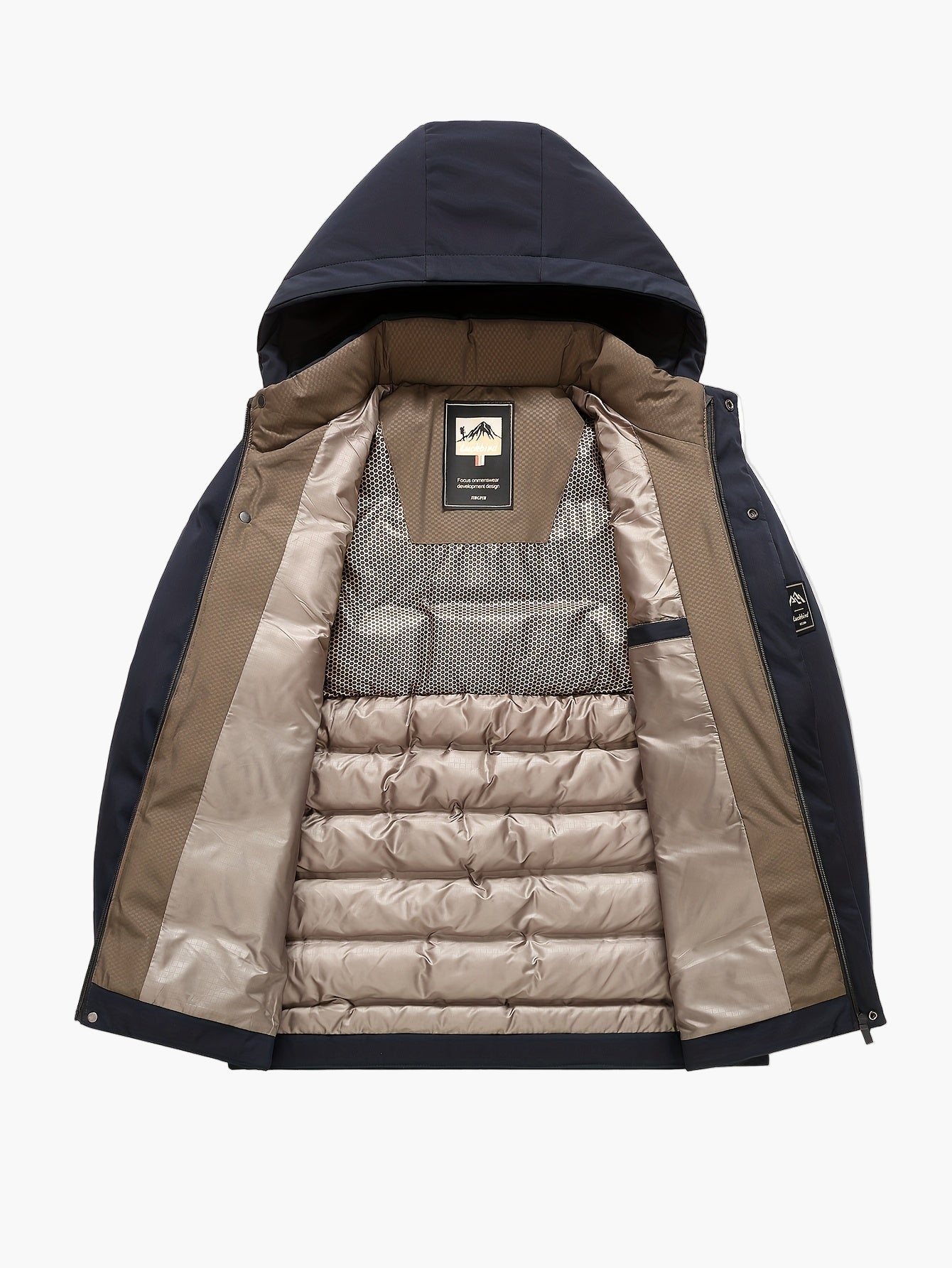 Herren Winter Steppjacke mit Kapuze – Outdoor Casual Daunenjacke