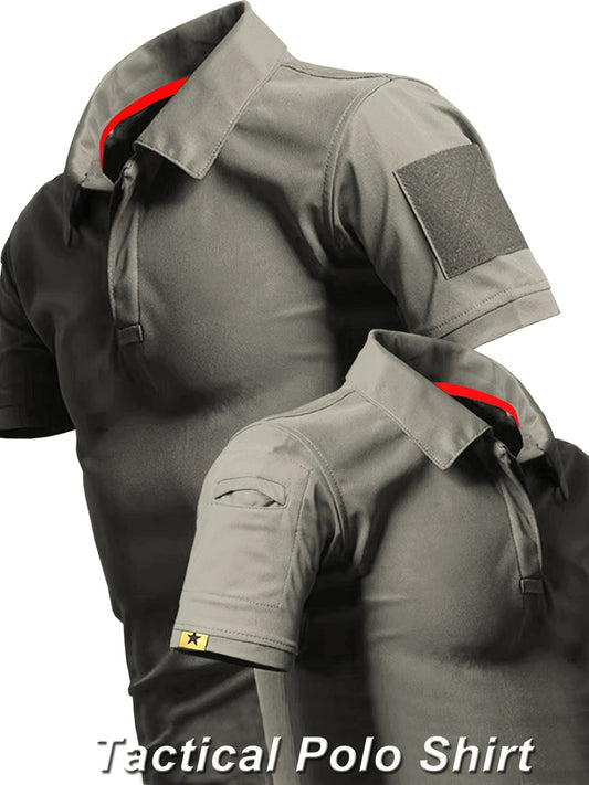 Herren Tactical Polo Shirt – Funktionelles Kurzarmshirt für Outdoor, Beruf & Sport