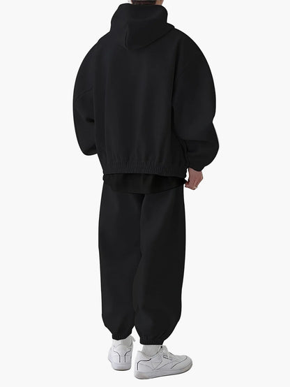 Herren Oversize Sportanzug mit Kapuze – Bequemer Trainingsanzug für Freizeit & Fitness