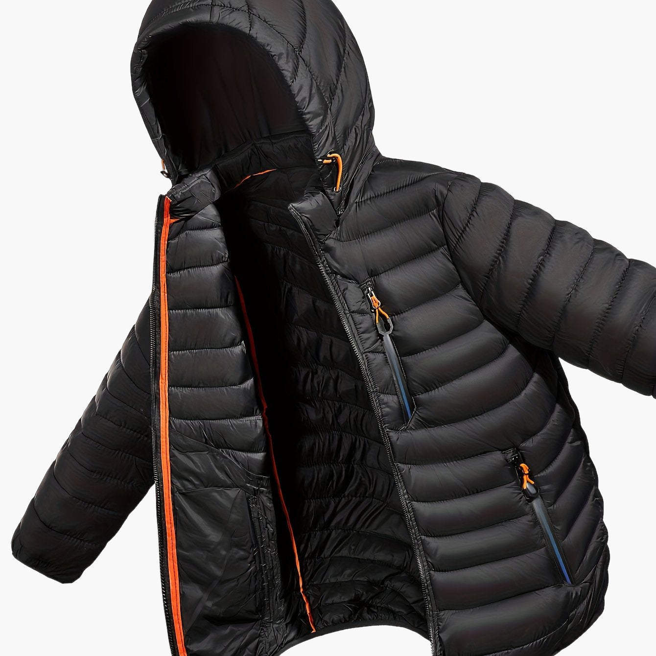 Herren Steppjacke mit Kapuze für Outdoor und Freizeit – Leicht & Warm
