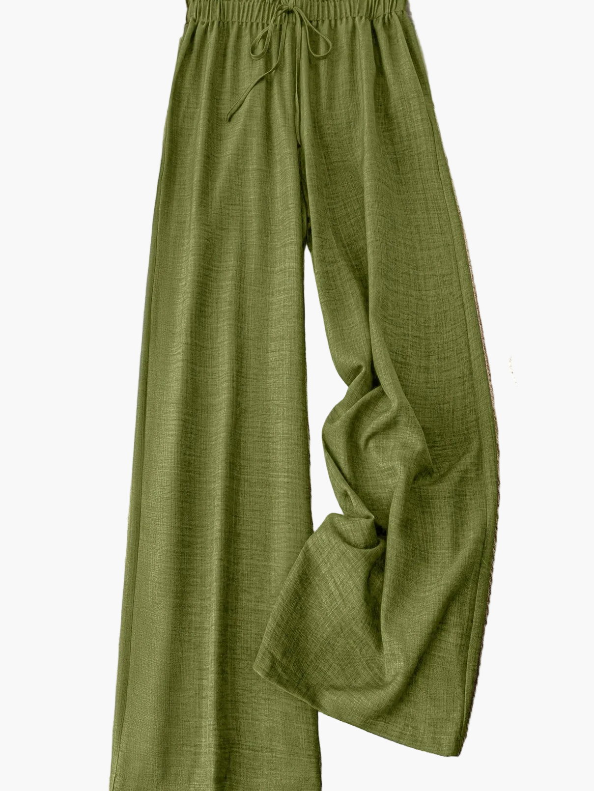 Damen Weite Freizeithose mit Kordelzug – Luftige Loungehose für Alltag und Urlaub