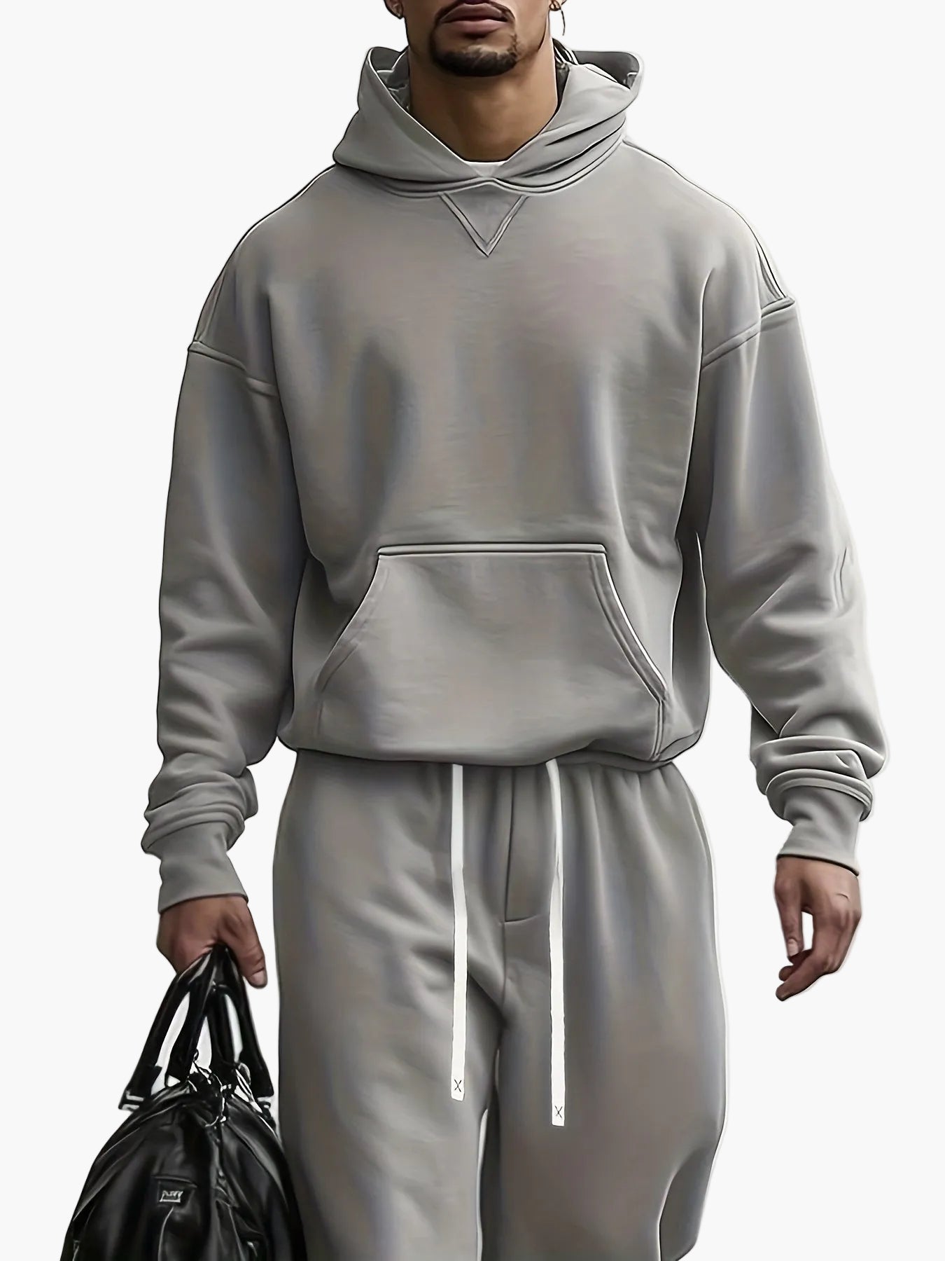 Herren Freizeit Hoodie Set – Bequemer Jogginganzug für Alltag und Reisen
