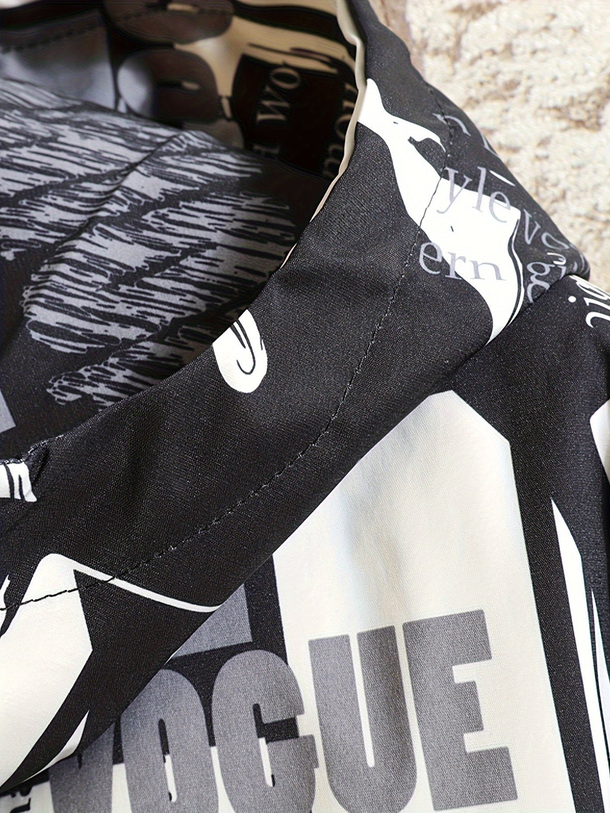 Kapuzenjacke mit auffälligem Buchstaben-Print für Herren und Damen