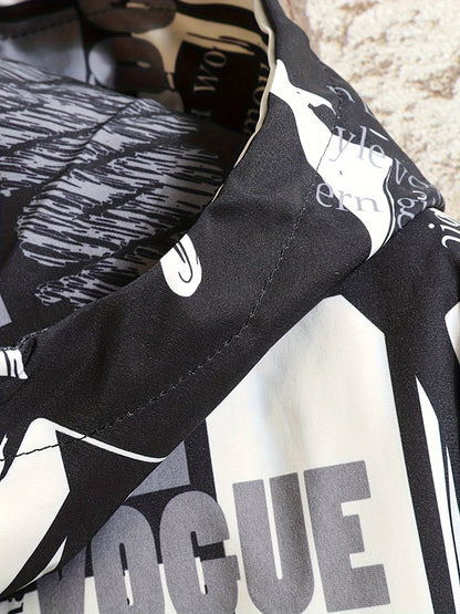 Kapuzenjacke mit auffälligem Buchstaben-Print für Herren und Damen