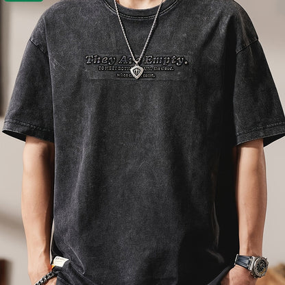 Herren Oversize Streetwear T-Shirt mit Prägung – Moderner Urban Style