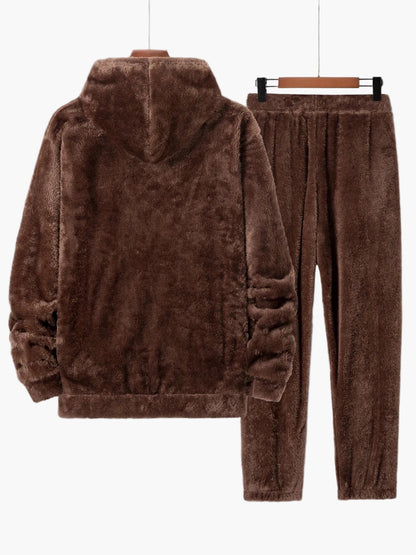 Herren Kuscheliges Hoodie und Jogginghose Set – Loungewear für Herbst und Winter