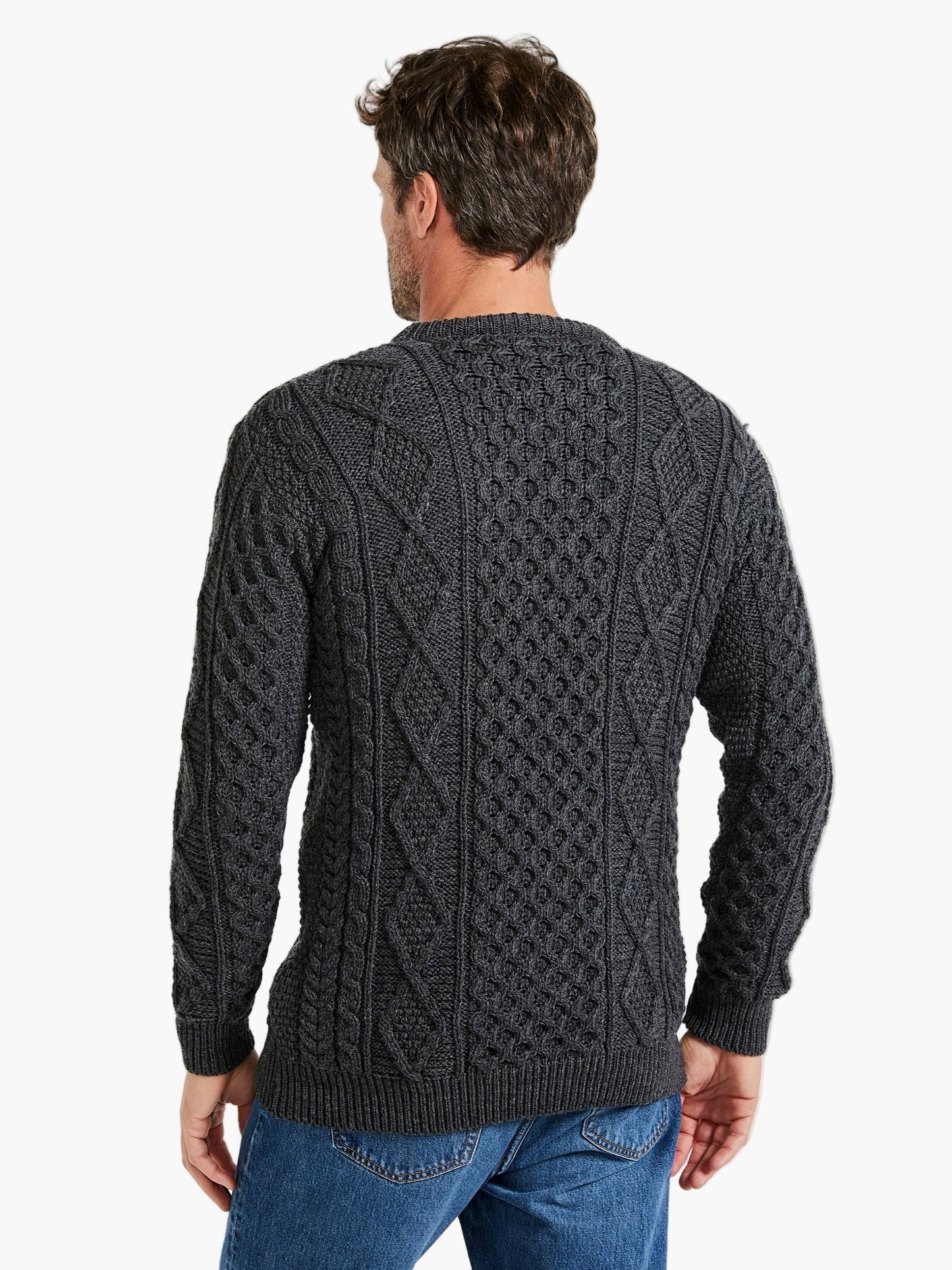 Herren Strickpullover im Zopfmuster – Klassischer Casual Style für Alltag und Freizeit
