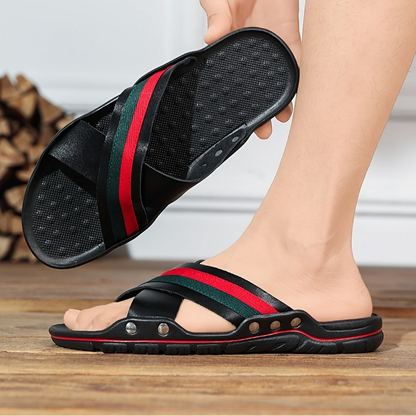 Herren Bequeme Slip-On Sandalen für Freizeit und Alltag