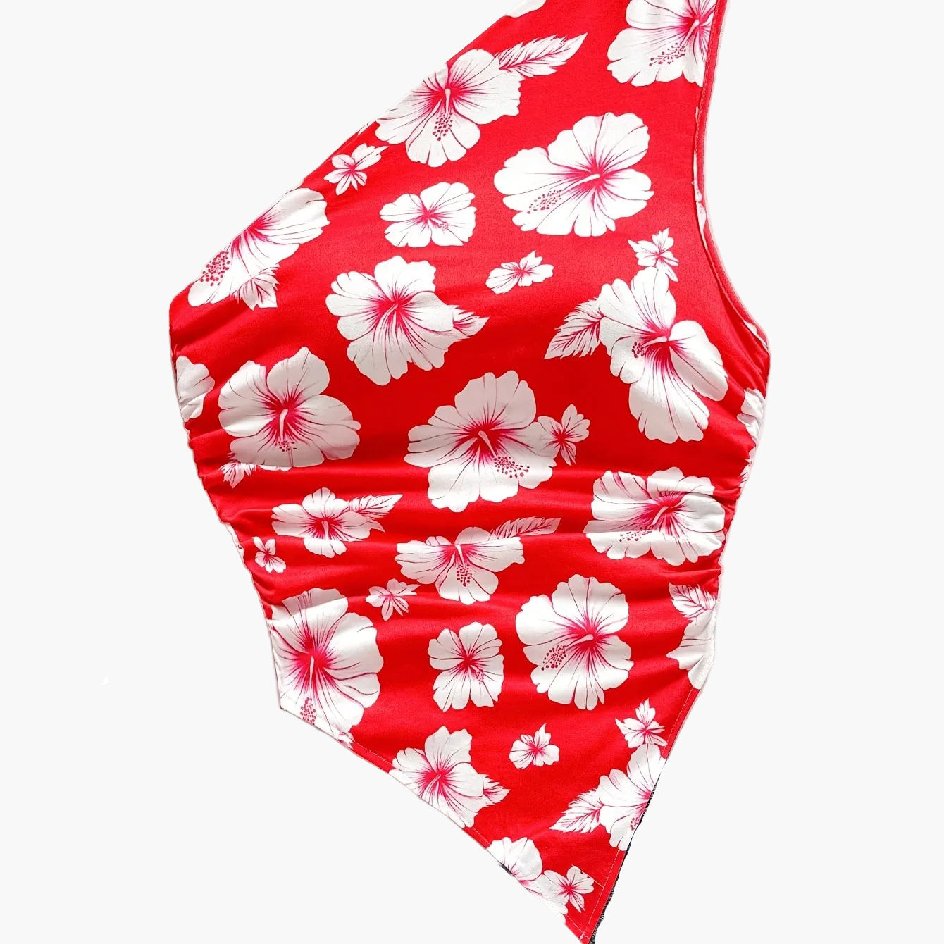 Damen Ein-Schulter-Body mit Blumenmuster – Eleganter Sommer-Body für Freizeit und Urlaub