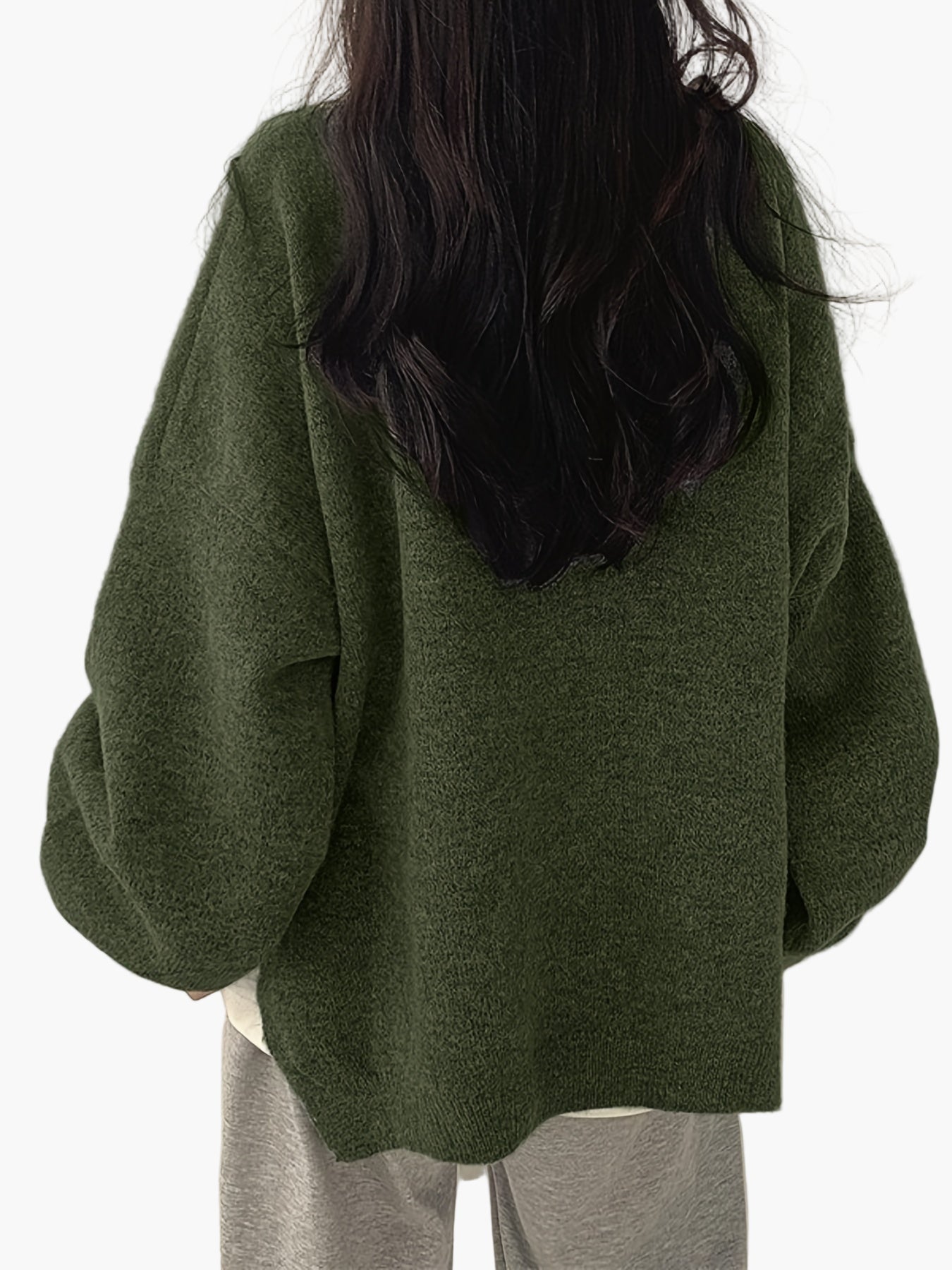 Damen Kuscheliger Oversize Strickpullover für Herbst und Winter – Lässiger Alltags-Look
