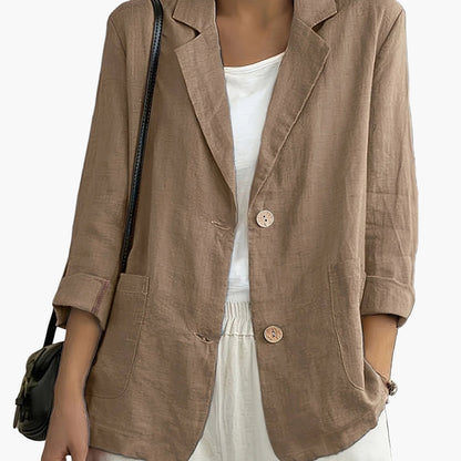 Damen Blazer im lässigen Business-Stil – Eleganter Freizeit-Jacke für Büro und Alltag