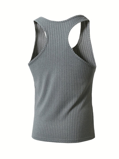 Herren Ripp Tanktop 3er Pack – Sportlicher Basic Fitness Style für Alltag und Training