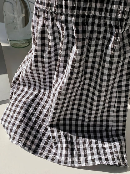 Damen Elegante Gestreifte Shorts für Alltag und Freizeit