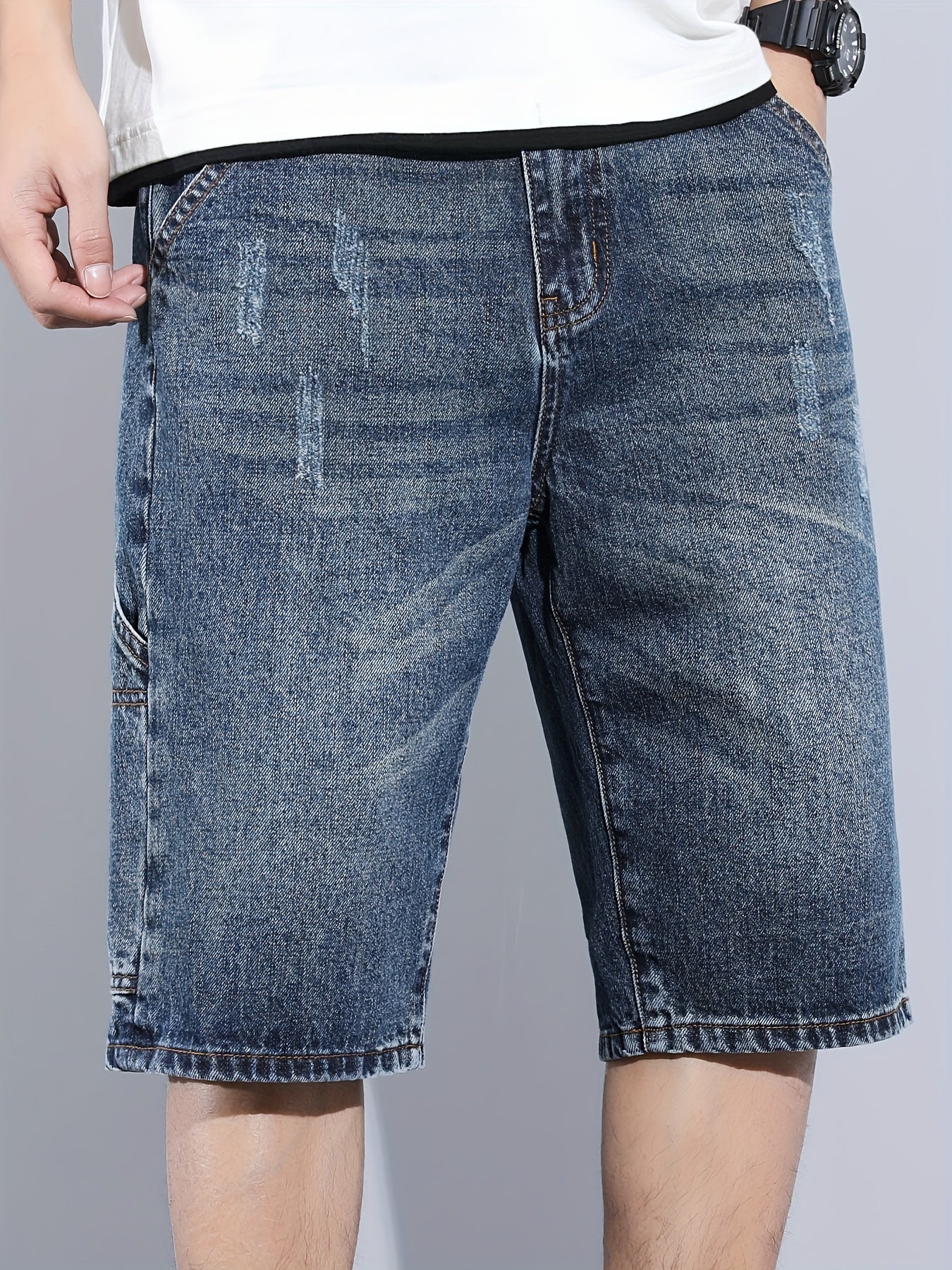 Herren Casual Jeans Shorts Regular Fit – Bequeme Freizeitshorts mit großen Taschen