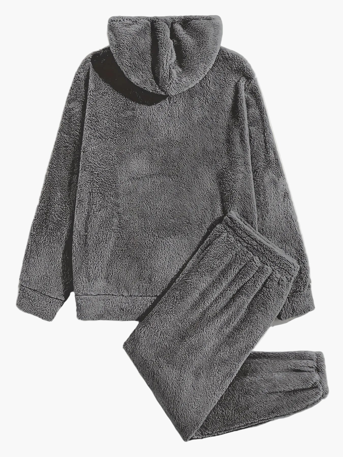 Herren Fleece Hausanzug Set Kapuzenpullover & Jogginghose – Kuscheliger Freizeit-Look für Herbst und Winter