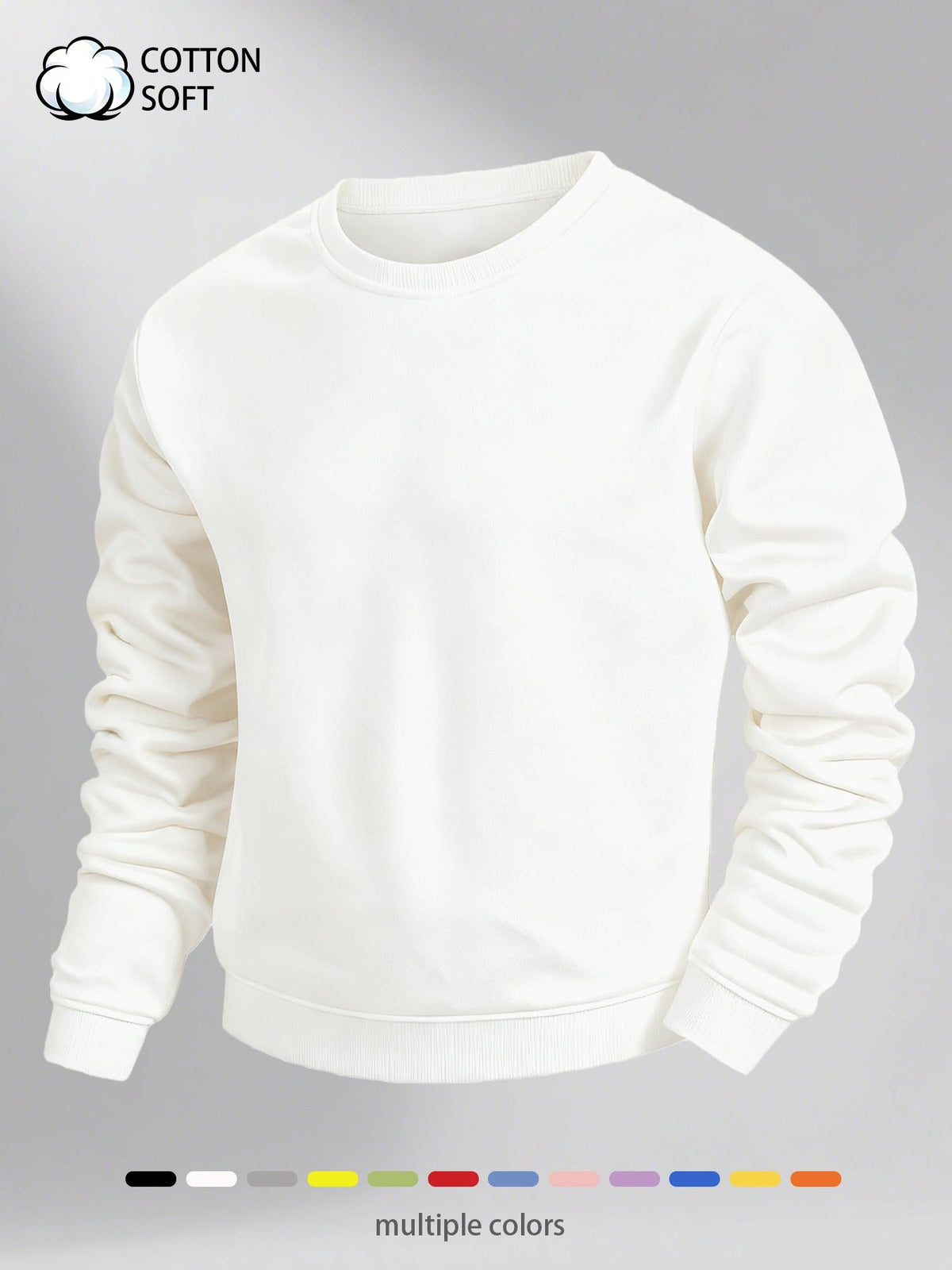 Herren Basic Rundhals Sweatshirt – Klassischer Look für Alltag & Freizeit