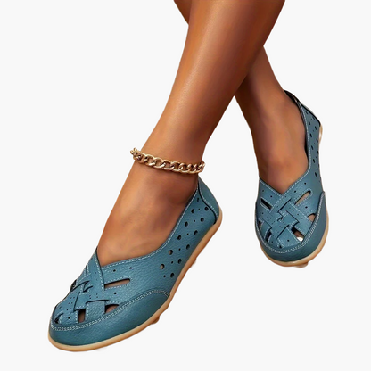 Damen Komfort-Ballerinas mit geflochtenem Design – Bequeme Slipper für Alltag und Freizeit