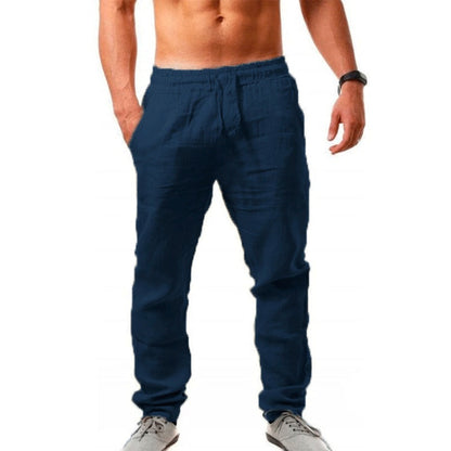 Herren Freizeithose mit elastischem Bund – Leichte Sommerhose für Alltag und Urlaub