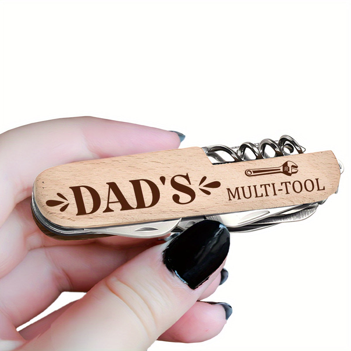 Vaterstag Herren Multi-Tool – Klassisches Taschenmesser mit Gravur, Geschenkidee für Papa
