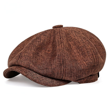 Unisex Schiebermütze mit Textur und Knopfdekor