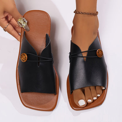 Damen Modische Zehensandalen mit Modernem Design für Alltag und Freizeit