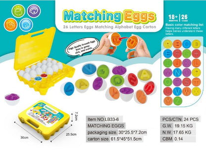Kinder Lernspielzeug Eier-Set – Pädagogisches Steckspiel zur Formen- und Zahlenzuordnung, ab 3 Jahren