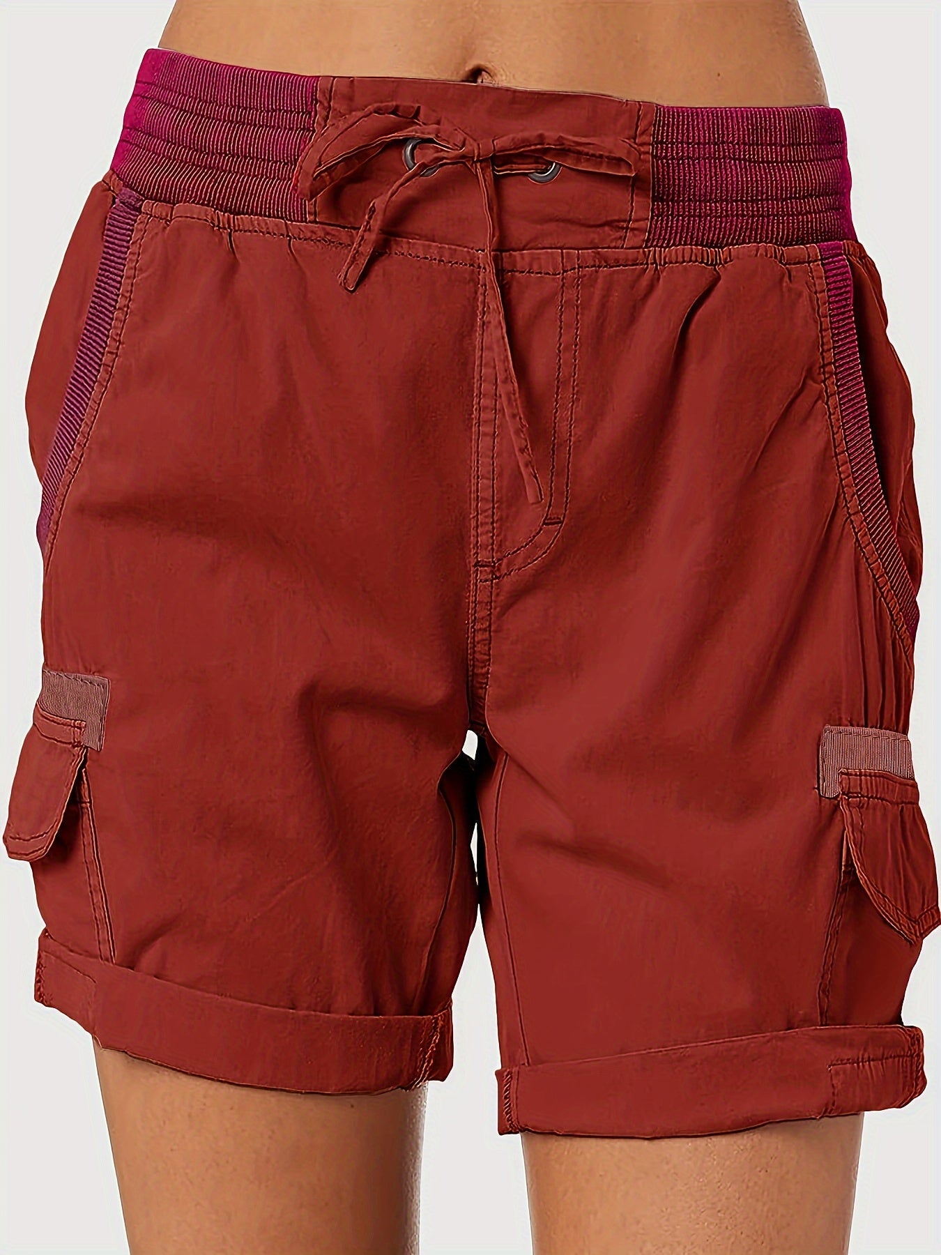 Damen Cargo Shorts mit Kordelzug – Bequeme Freizeithose im sportlichen Stil