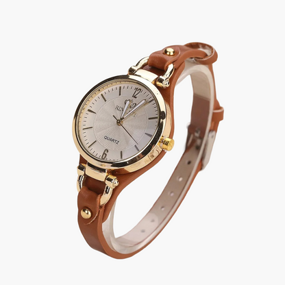 Damen Vintage Armbanduhr Klassisch Elegant – Stilvolle Quarzuhr für Alltag und Business