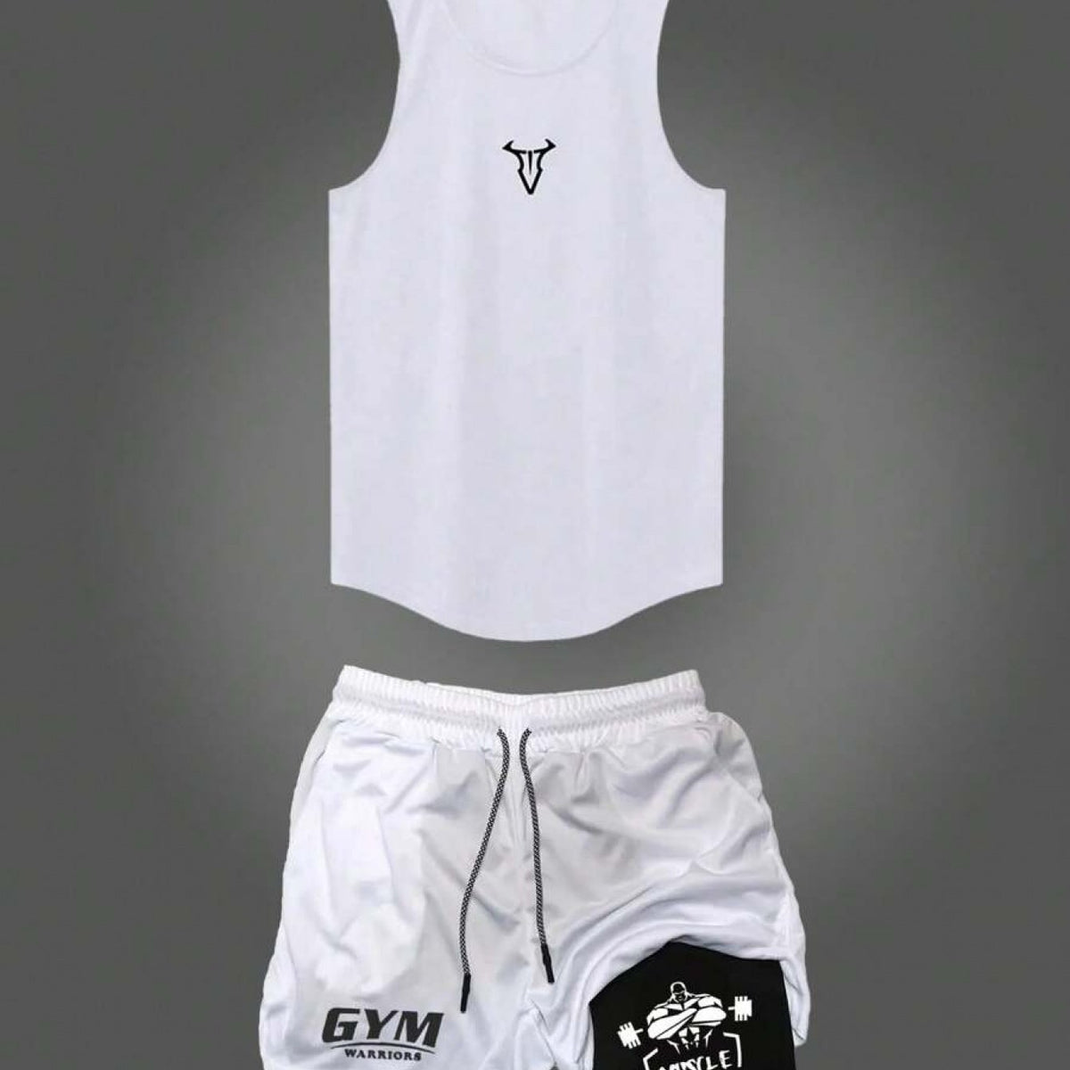 Herren Fitness Tanktop und Shorts Set – Sportliches Trainingsoutfit für das Fitnessstudio