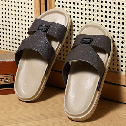 Herren Komfort-Slides mit Schnallen-Detail – Modernes Design für Alltag und Freizeit