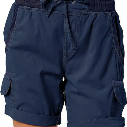 Damen Cargo Shorts mit Kordelzug – Bequeme Freizeithose im sportlichen Stil