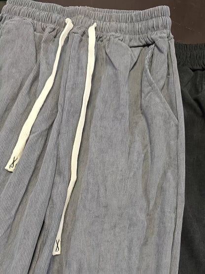 Herren Plissee-Freizeithose mit Kordelzug – Moderner City-Look, Relaxed Fit, Urban Style