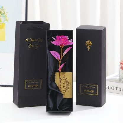 Muttertag Geschenk Deko-Rose im Luxus-Geschenkset für Damen – Ewige Kunstrose als stilvolles Präsent