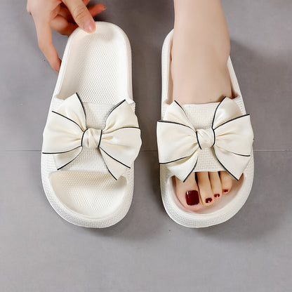Damen Slide Sandalen mit Schleife – Verspielte Sommerschuhe für Freizeit & Outdoor
